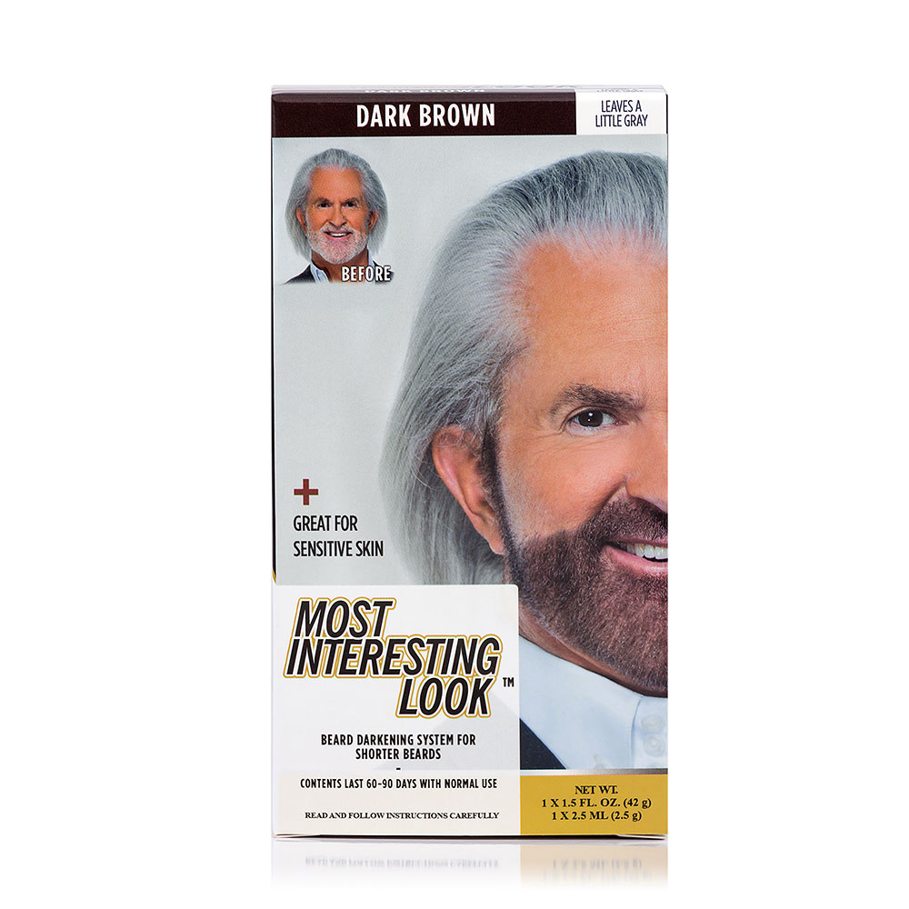 Most Interesting Look Beard Darkening System – DARK BROWN